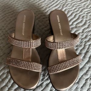 Athena Alexander bling sandals, size 5.